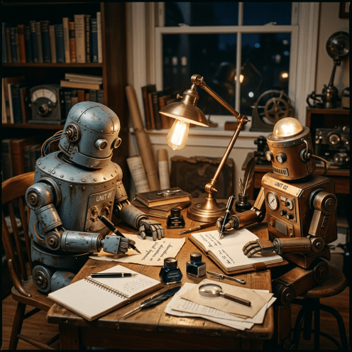 robots hand writing